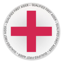 Qualified First Aider Medical Aid Sticker