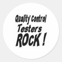 Quality Control Testers Rock! Sticker