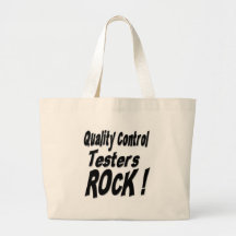 Quality Control Testers Rock! Tote Bag