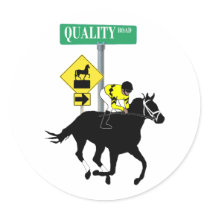 Quality Road Round Sticker