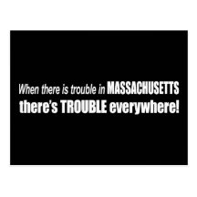 Quand il y a PROBLÈME dans le Massachusetts… Cartes Postales
