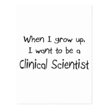 Quand je me grandis voulez être un scientifique cl cartes postales