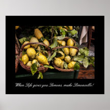 Quand la vie vous donne les citrons font Limoncell Poster