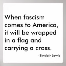 Quand le fascisme vient en Amérique, ce sera wrapp Posters