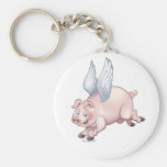 Quand les porcs pilotent Keychain Porte-clef
