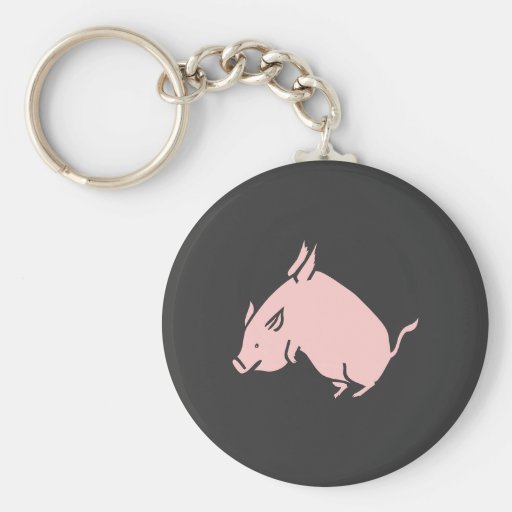 Quand les porcs volent porte-clef