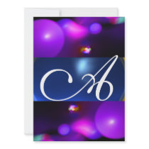 QUANTUM BUBBLE MONOGRAM  purple blue