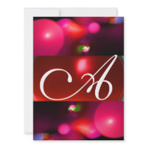 QUANTUM BUBBLE MONOGRAM red black pink