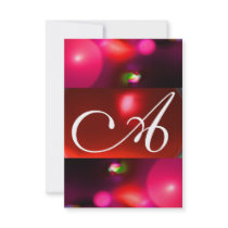 QUANTUM BUBBLE MONOGRAM red black pink rsvp