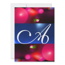 QUANTUM BUBBLE MONOGRAM red blue