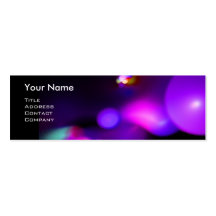QUANTUM BUBBLES 2 MONOGRAM Vibrant black blue Business Cards