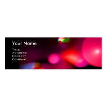 QUANTUM BUBBLES 2 MONOGRAM Vibrant black red Business Card Templates