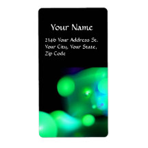 QUANTUM BUBBLES PERSONALIZED SHIPPING LABEL