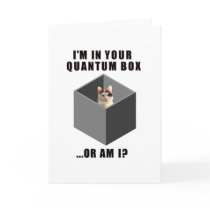 Quantum Cat Greeting Card