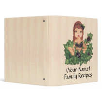 Quantum Cutie Grape Vine Girl Famil Recipes 3 Ring Binders