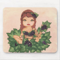 Quantum Cutie Grape Vine Girl Mousepad