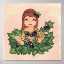 Quantum Cutie Grape Vine Girl Print