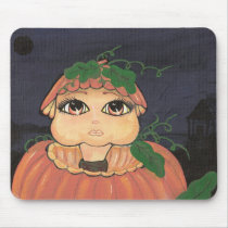 Quantum Kid in a Halloween Pumpkin Mousepad