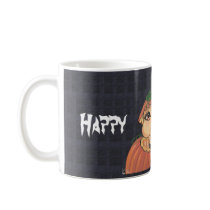 Quantum Kid in a Halloween Pumpkin Coffee Mugs