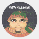 Quantum Kid in a Halloween Pumpkin Sticker