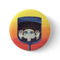 Quantum Kid in Wine Glass Button