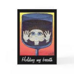 Quantum Kid in Wine Glass Thinking of You cards
