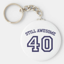 quarantième Anniversaire Porte-clefs