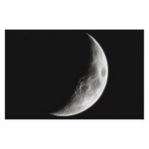Quarter Moon Lunar Planet Globe Stationery Design