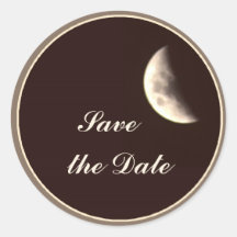 Quarter Moon Sticker