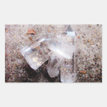Quartz crystal points sticker