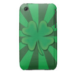 Quatre cas de Casemate Iphone 3 de trèfle de feuil Coques iPhone 3