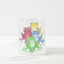 Quatre T-shirts et cadeaux de grenouilles Tasse