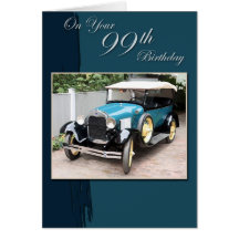 quatre-vingt-dix-neuvième Anniversaire Carte De Vœux
