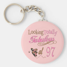 quatre-vingt-dix-septième anniversaire porte-clef
