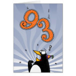 quatre-vingt-treizième anniversaire - carte de sur
