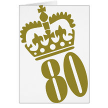 quatre-vingtième anniversaire - nombre - quatre-vi carte de vœux