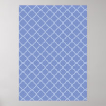 Quatrefoil pourpre affiches