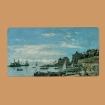 Quay at Villefranche, 1892 labels
