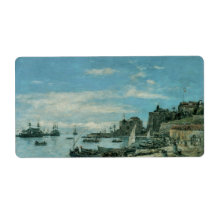 Quay at Villefranche, 1892 Custom Shipping Labels