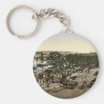 Quay des Celestins, the market of St. Antoine, Lyo Key Chains