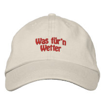 Que für'n temps chapeaux brodés