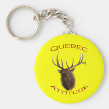 Quebec Attitude Keychain