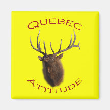 Quebec Attitude Refrigerator Magnets