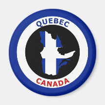 QUEBEC, CANADA REFRIGERATOR MAGNET