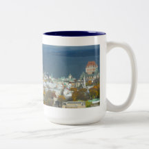 Quebec City Canada Waterfront Coffee Mugs