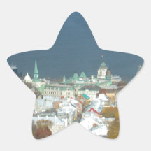 Quebec City Canada Waterfront Star Sticker