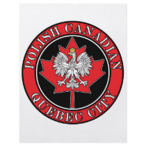 Quebec City Round Polish Canadian Leaf Full Color Flyer