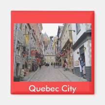 Quebec City Street Refrigerator Magnet