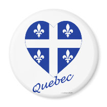 Quebec Flag Heart with Name