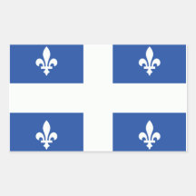 Quebec Flag Rectangular Stickers